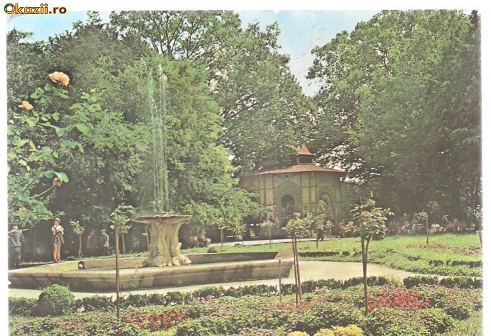 carte postala-BUZIAS-Parcul