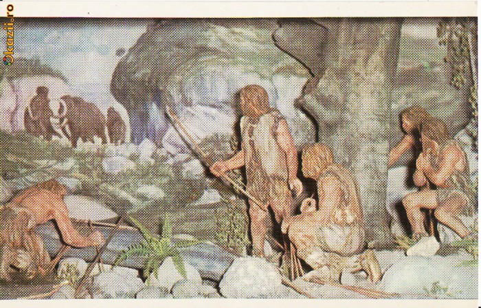 Omul de Neanderthal- Diorama - Vedere Omul de Neanderthal- Diorama - Vedere