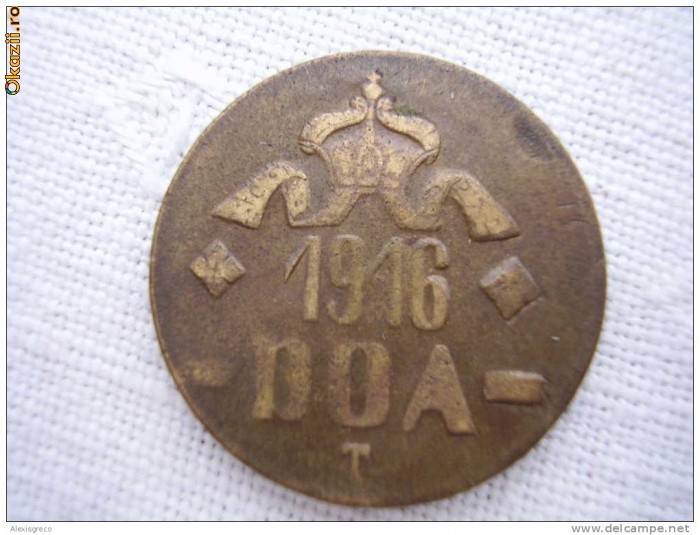 bnk mnd Africa de Est germana - Tanganika - 20 heller 1916 - alama