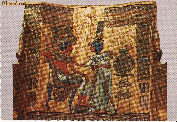 Ilustrata Egipt- Tronul lui Tutankhamon Ilustrata Egipt- Tronul lui Tutankhamon