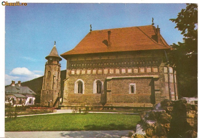 carte postala-PIATRA NEAMT-Biserica si Turnul lui Stefan cel Mare