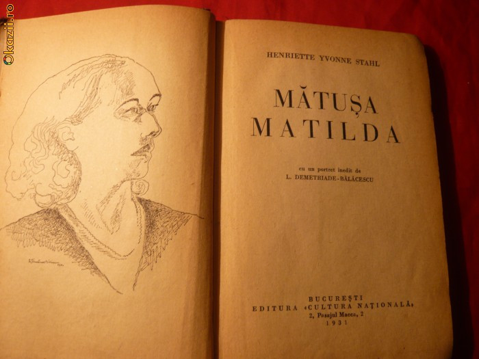 Henriette Yvonne Stahl - Matusa Matilda -ed.1931