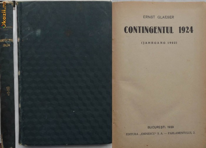 Ernst Glaeser , Contingentul 1924 ( Jahrgang 1902 ) , 1929