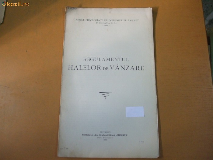 Regulamentul halelor de vanzare, Casele privilegiate de imprumut pe amanet 1909