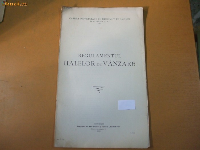 Regulamentul halelor de vanzare, Casele privilegiate de imprumut pe amanet 1909