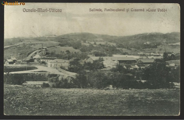 Ocnele-Mari Valcea : salinele, penitenciarul si cazarma Cuza-Voda (1925)
