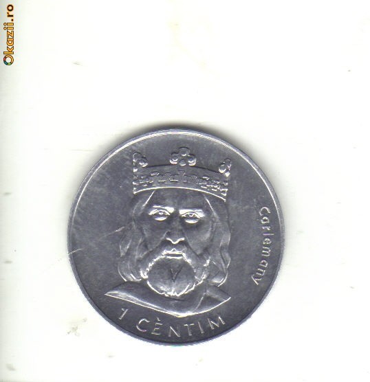 bnk mnd Andorra 1 centim 2002 Carlemany - unc