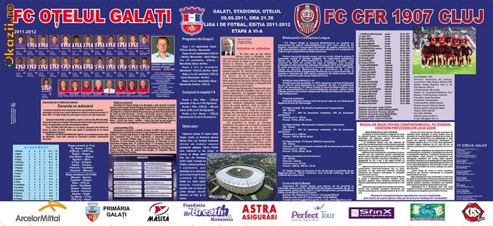 Program fotbal Otelul Galati - CFR Cluj 09.09.2011