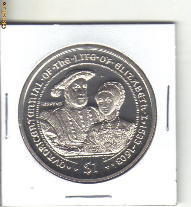 bnk mnd Insulele Virgine Britanice 1 $ 2003 unc , personalitati bnk mnd Insulele Virgine Britanice 1 $ 2003 unc , personalitati