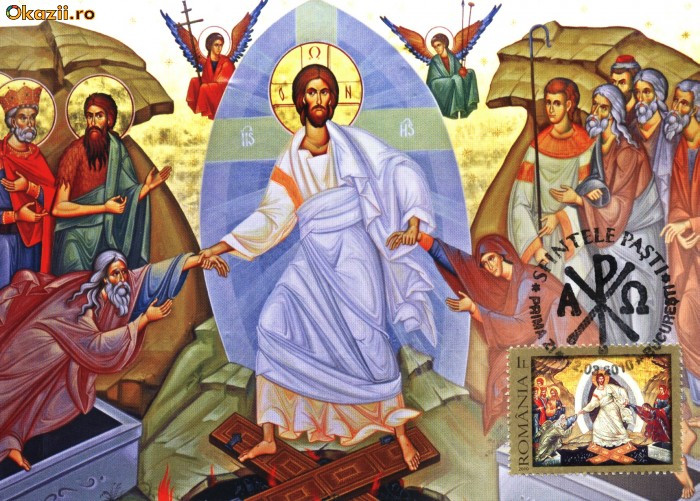 Maxima Invierea Domnului, detaliu dupa icoana de lemn