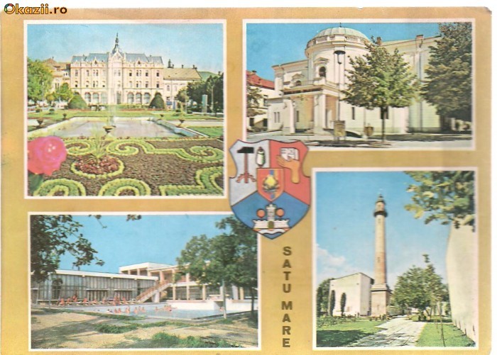 carte postala-SATU MARE - Colaj