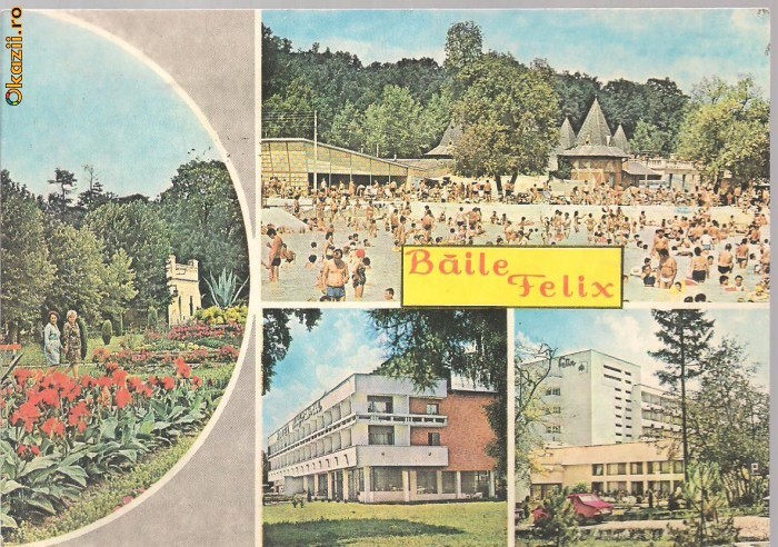 carte postala- BAILE FELIX - Colaj
