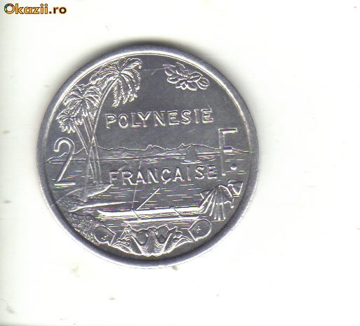 bnk mnd Polinesia Polinezia franceza 2 franci 2003 unc bnk mnd Polinesia Polinezia franceza 2 franci 2003 unc