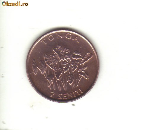 bnk mnd Tonga 2 seniti 1996 unc bnk mnd Tonga 2 seniti 1996 unc