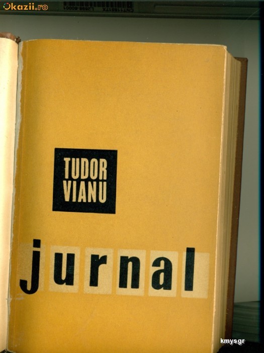 Jurnal - Tudor Vianu Jurnal - Tudor Vianu