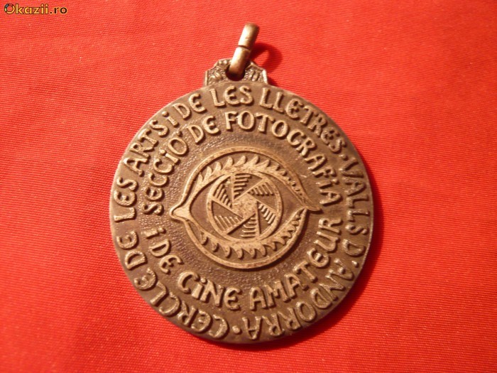 Placheta -Concurs Internat.Fotografie -Andorra 1979