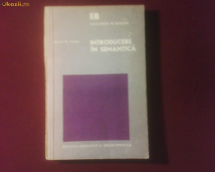 Tullio de Mauro Introducere in semantica Tullio de Mauro Introducere in semantica