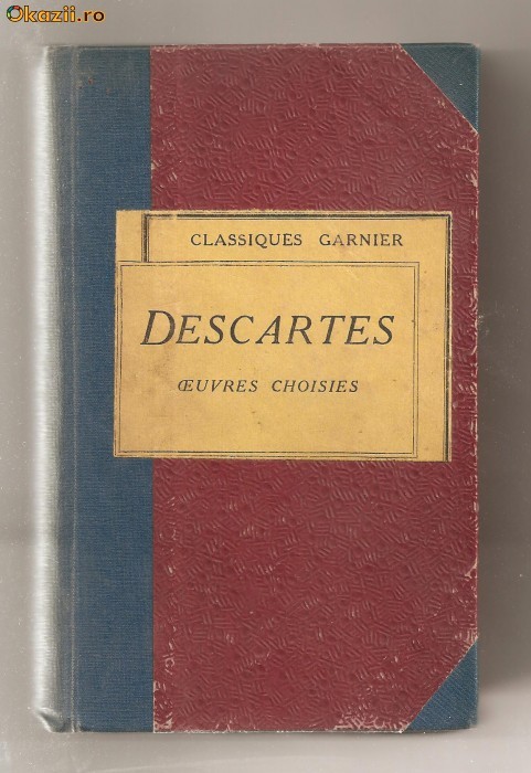 (C635) OEUVRES CHOISIES DE DESCARTES