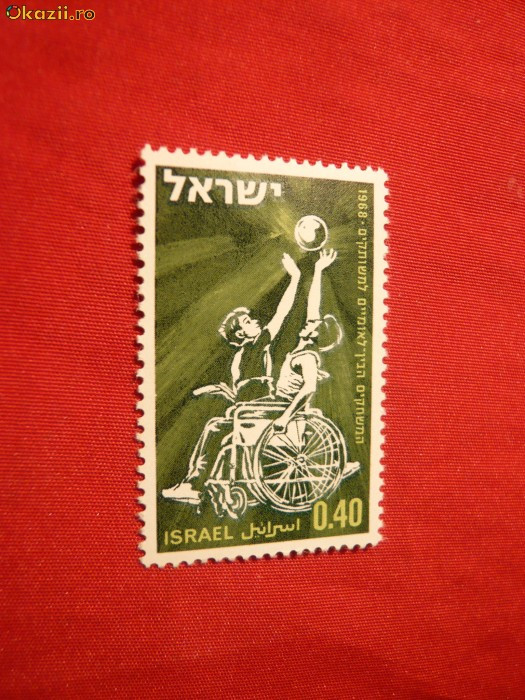 Serie- Jocurile Internat. pt.Handicapati 1968 Israel ,1 val.