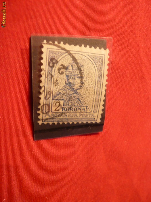 Timbru 2 Kor.Ungaria Fr.Josef dant.12x11 1/2, stamp. Timbru 2 Kor.Ungaria Fr.Josef dant.12x11 1/2, stamp.