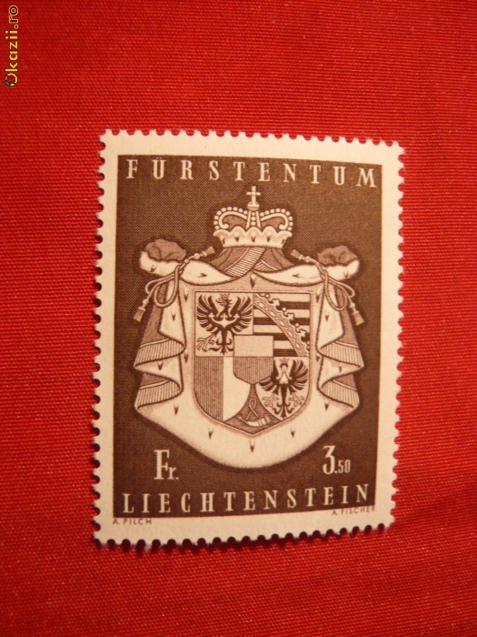 Serie-Blazon-Emblema Liechtenstein 1969 ,1 val. Serie-Blazon-Emblema Liechtenstein 1969 ,1 val.