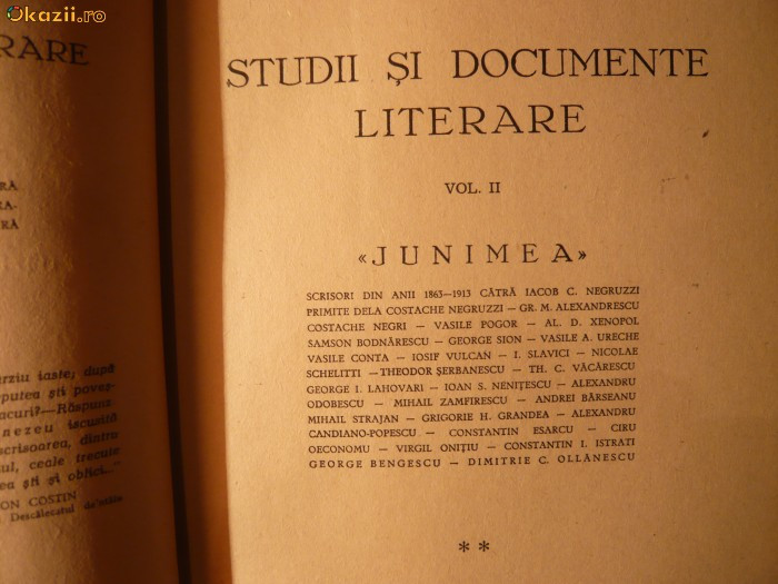 I.E.Toroutiu - Studii si Documente Literare ,II -1932