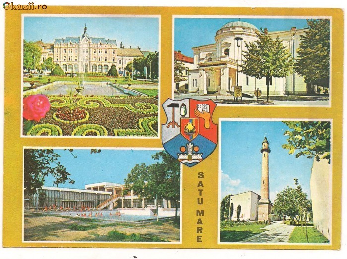 carte postala- SATU MARE- Colaj