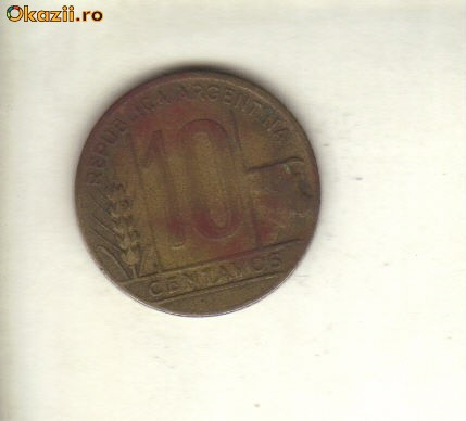 bnk mnd Argentina 10 centavos 1947