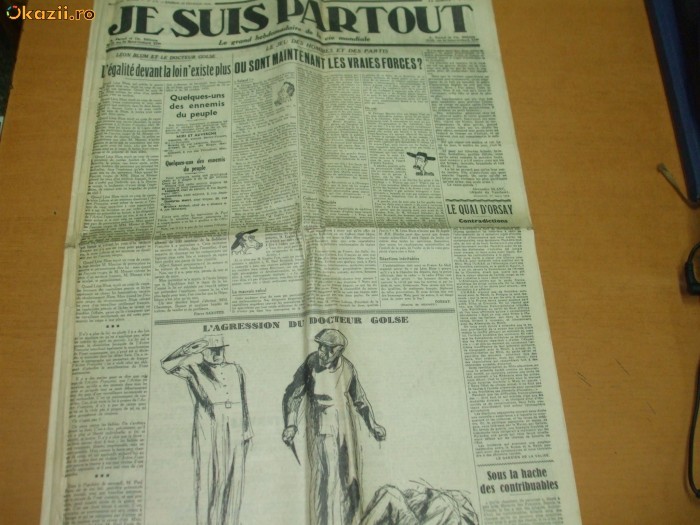 Ziar Je suis tous 22 fevrier 1936 Reducere 10 %