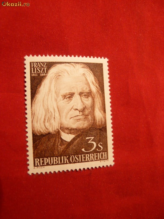 Serie-150 Ani Fr.Liszt 1961 Austria ,1val. Serie-150 Ani Fr.Liszt 1961 Austria ,1val.