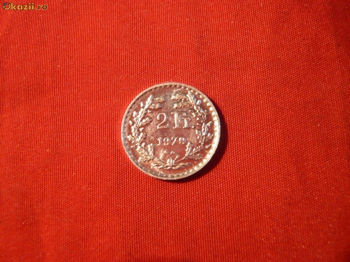 Jeton - Miniatura 2 Franci 1979 Elvetia ,aluminiu ,d=1,6 cm