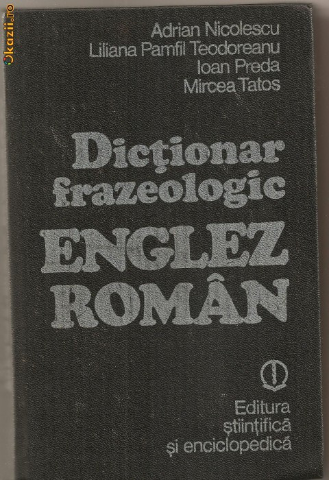 Dictionar stiintific englez roman