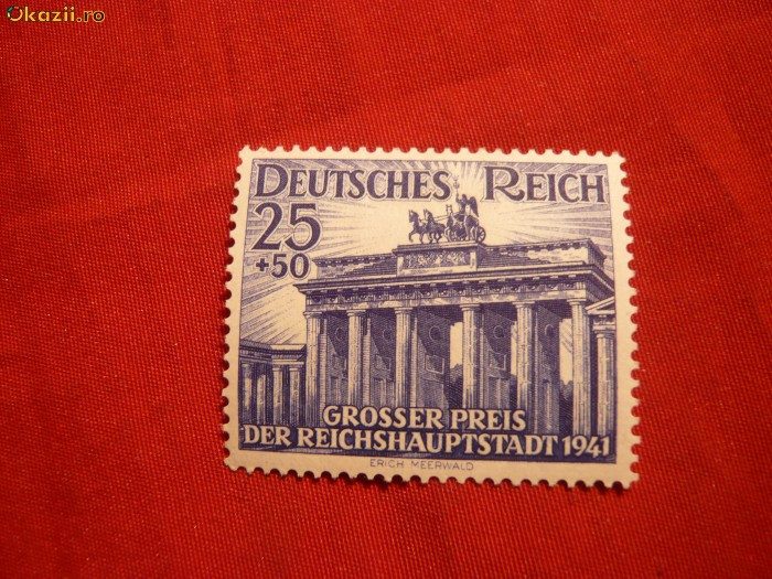 Serie- Concurs Calarie Marele Premiu Berlin 1941 Germania naz.,1val.sarn.