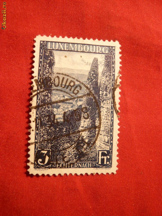 *Serie-Peisaj 1923 Luxemburg 1val.bleu stamp.