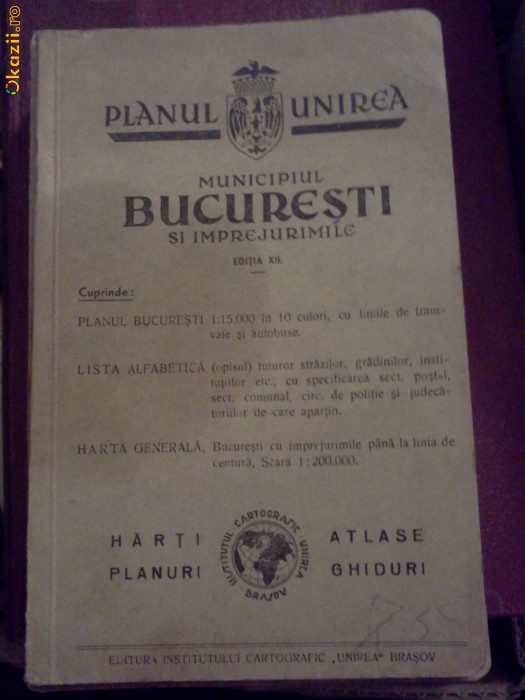 PLANUL UNIREA - Municipiul Bucuresti si Imprejurimile