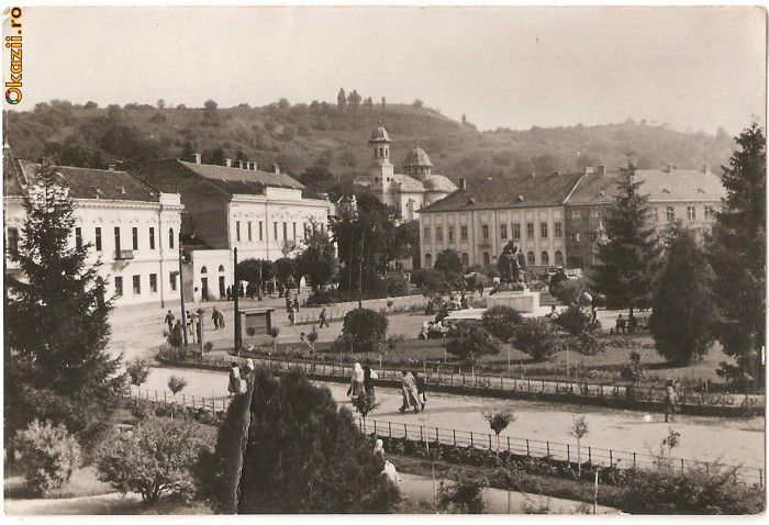 CPI (B350) ZALAU, PIATA LIBERTATII, CIRCULATA 1958, STAMPILE, TIMBRU