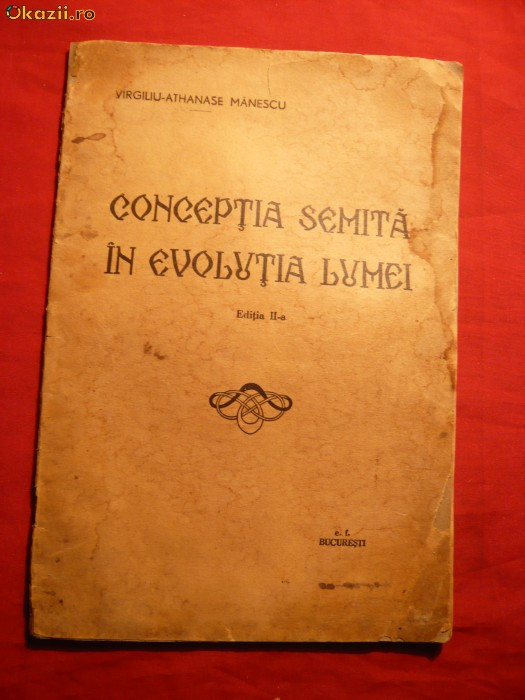 V.A.Manescu -Conceptia Semita in Evolutia Lumii -Ed. IIa 1936