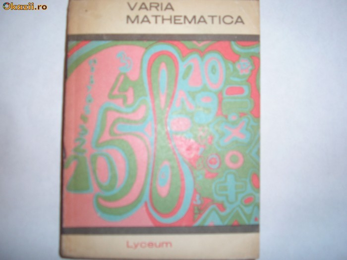 Varia mathematica - Autor : George St. Andonie,12 Varia mathematica - Autor : George St. Andonie,12