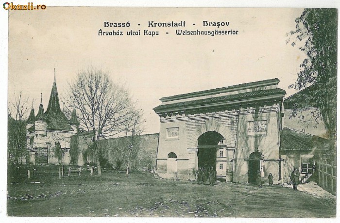 1669 - BRASOV, punctul de vama - old postcard - used - 1916