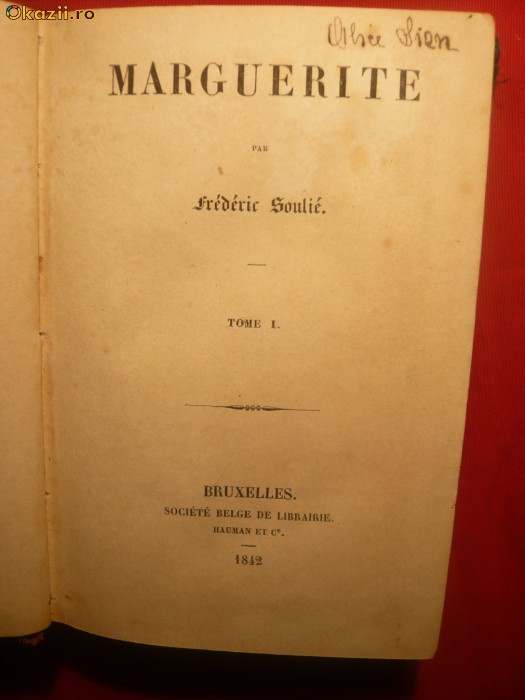 Frederic Soulier - Marguerite -ed. 1842 -vol1si2 colegate