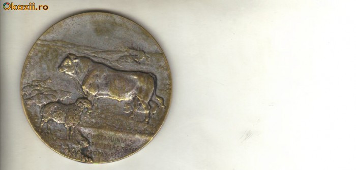 bnk mdl Romania medalie Expozitia zootechnica judeteana 1925