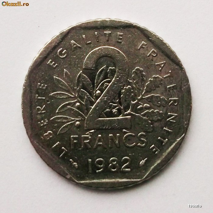 FRANTA 2 FRANCS FRANCI 1982 **