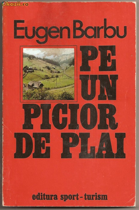 (C809) PE UN PICIOR DE PLAI DE EUGEN BARBU, EDITURA SPORT - TURISM, BUCURESTI, 1978