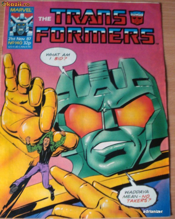 Transformers #140 Marvel Comics