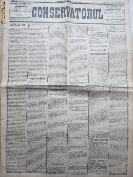 Ziarul Conservatorul , nr. 194 din 1906