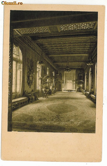 2393 - SINAIA, Prahova, Castelul Peles, Sala Moresc - old postcard - unused