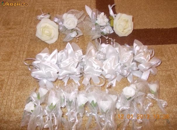 Cocarde Flori De Pus In Piept Nunta Arhiva Okazii Ro