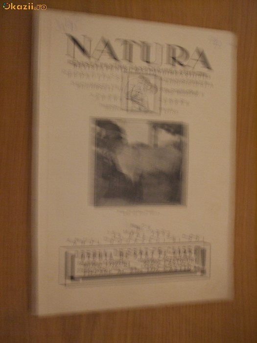 NATURA - Revista pentru raspandirea stiintei - No. 5/15 mai 1933, dedicatie NATURA - Revista pentru raspandirea stiintei - No. 5/15 mai 1933, dedicatie