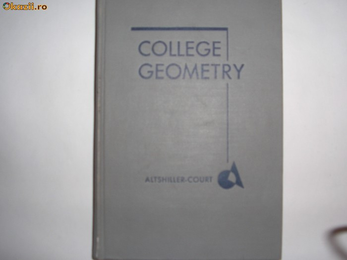 COLLEGE GEOMETRY Nathan Altshiller-CourT RF3/4