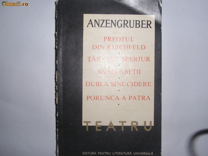 Teatru Popular - Ludwig Anzengruber RF15/2 Teatru Popular - Ludwig Anzengruber RF15/2